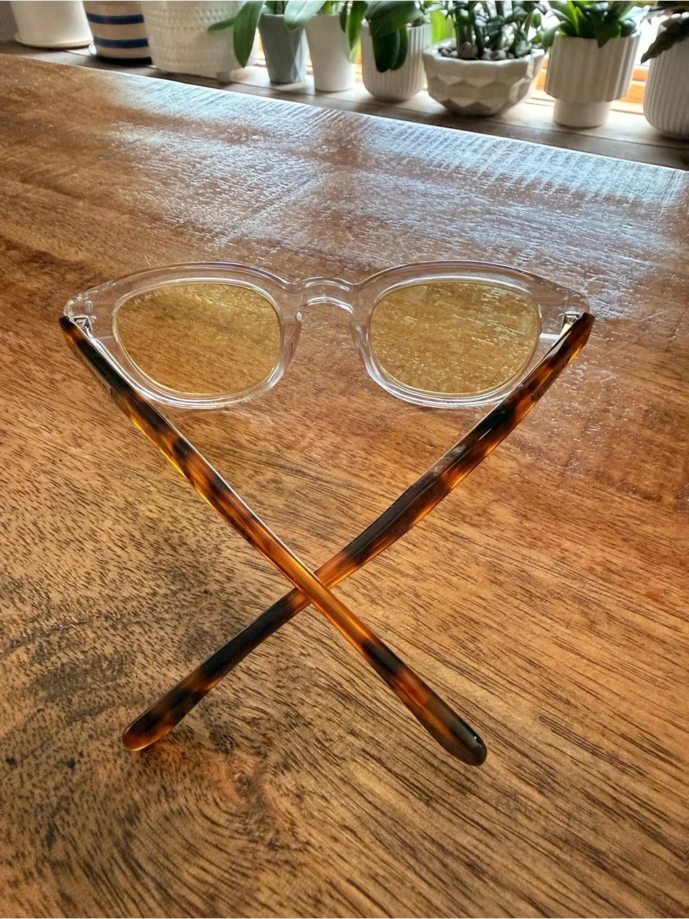 Gunnar yellow & Tortoiseshell Blue-Light Blocking Glasses  yellow light glasses